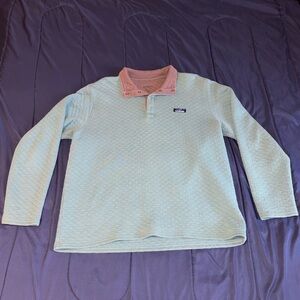 LL Bean 1/4 Snap Button Sweater Large